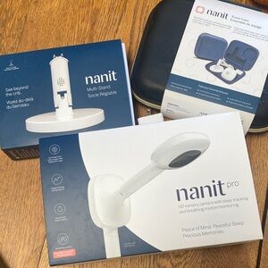 Nanit Pro HD Baby Monitor with Multi-Stand - White